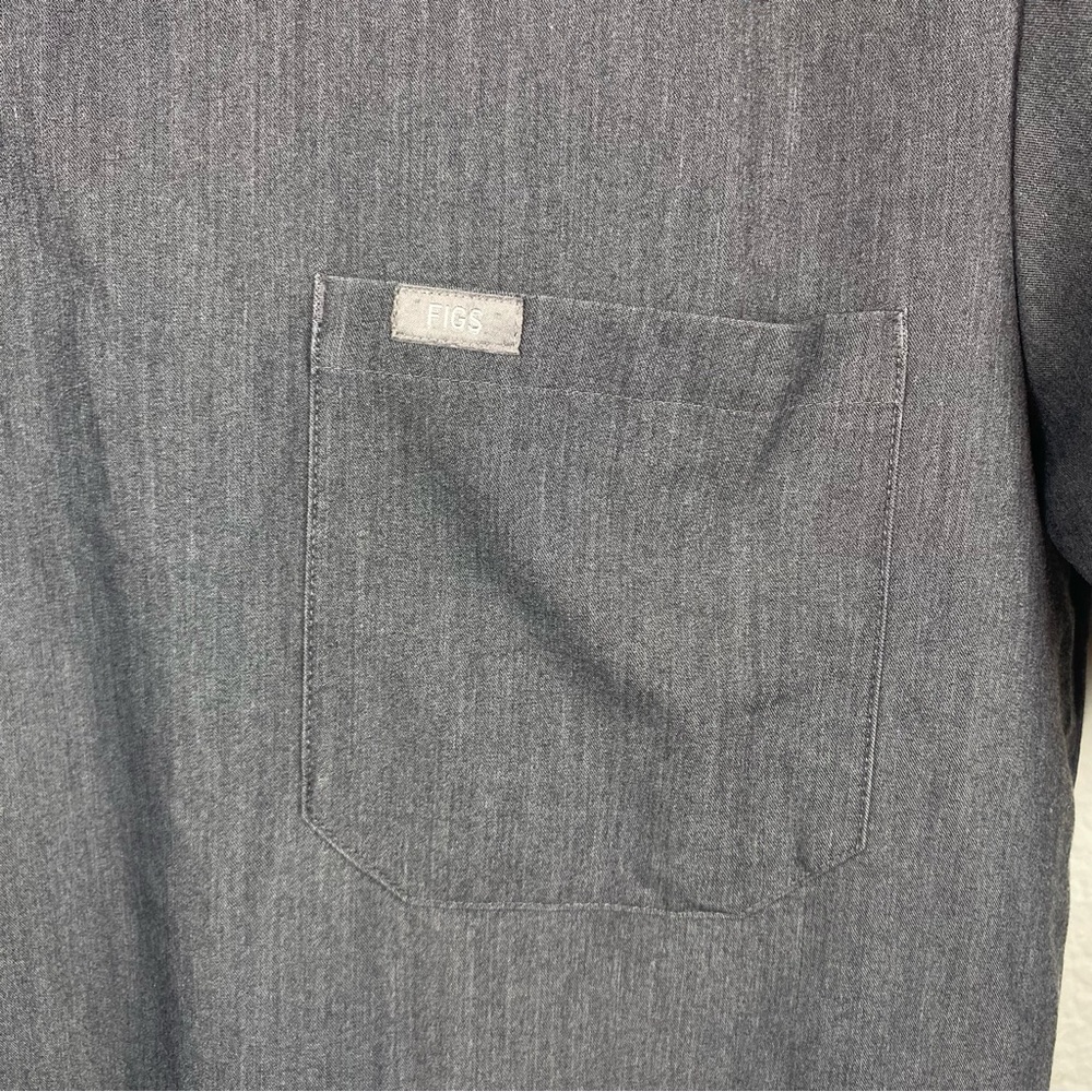 Figs Men’s Small Chisec‎ 3 Pocket Scrub Top TM3000 Gray - Picture 3 of 7